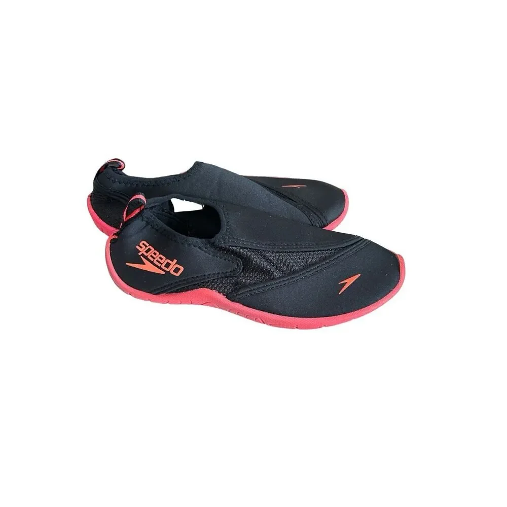Speedo Kids 3 Surfwalker Pro 2.0 Black Orange Pink Water Shoes